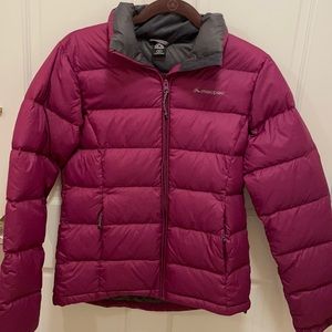 Macpac purple down puffy jacket